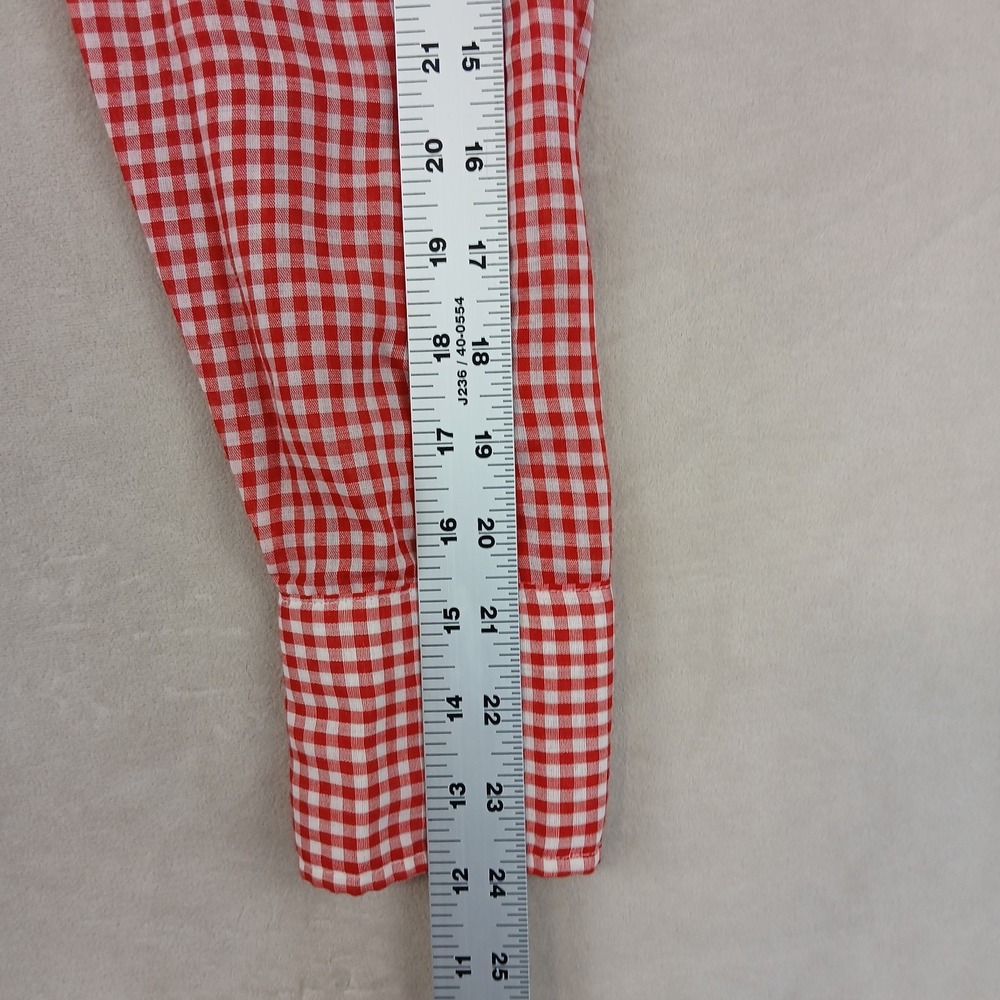 VTG Montgomery Ward 15-15.5 Medium Mens Shirt Western Dagger Collar 70s 21x26 - Picture 9 of 14